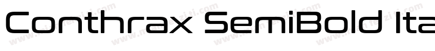 Conthrax SemiBold Italic字体转换